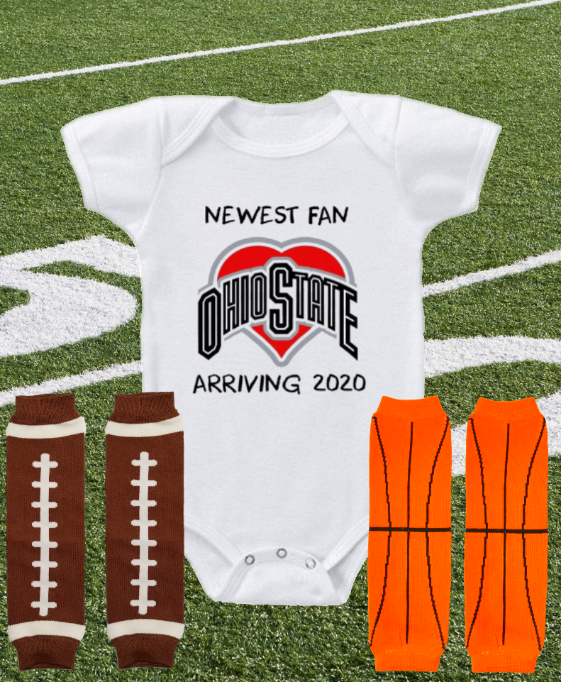 Ohio State Buckeyes OSU Onesie Bodysuit Shirt Pregnancy Announcement