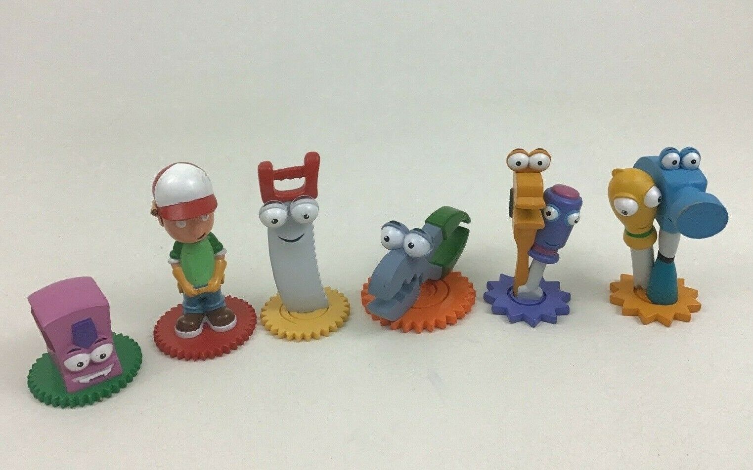 Handy Manny Toy 3" Figures PVC Toppers Tools Lot 6pc Disney Junior TV