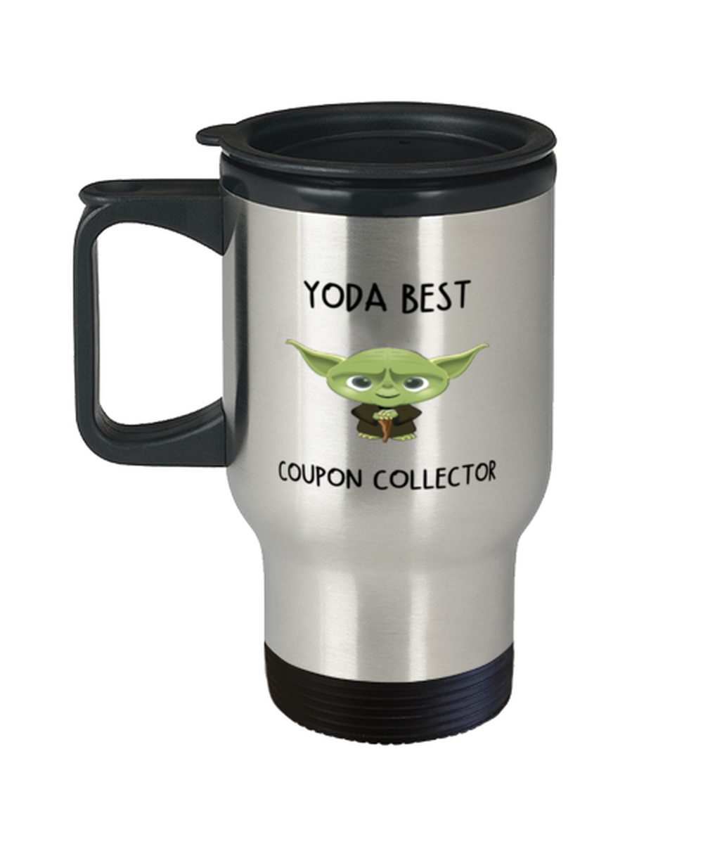 Coupon Collector Travel Mug Yoda Best Coupon Collector Gift for Men Women