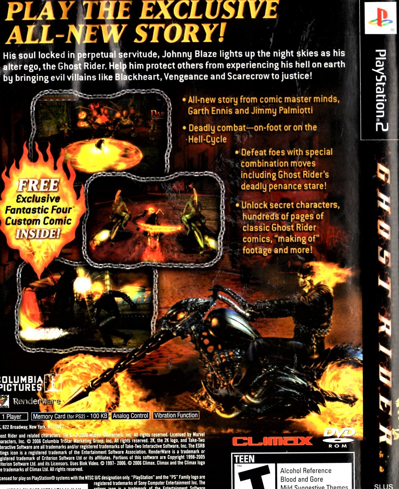 Sony PlayStation 2 Ghost Rider - Video Games