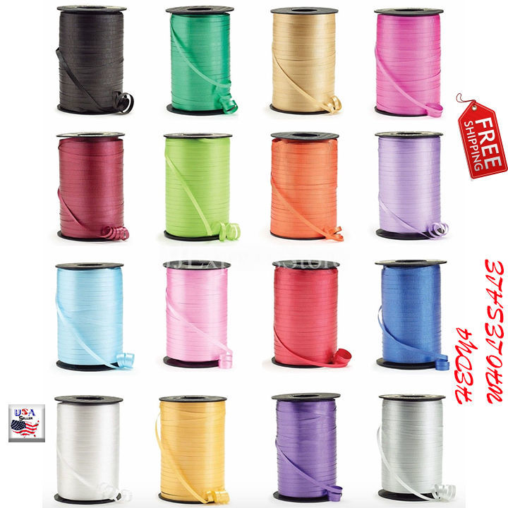 12 PACK - NEW Roll Curling Ribbon Spool Balloon String 1500 Foot WHOLESALE - $59.80
