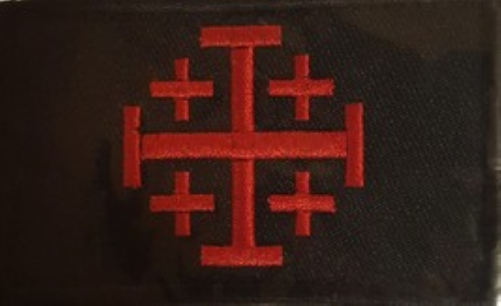 Knight templar patch red   black  large 