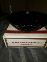 Avon 1876 Cape Cod Ruby Red Glass Serving Bowl 8 1/2" New In Box Nos - $24.75