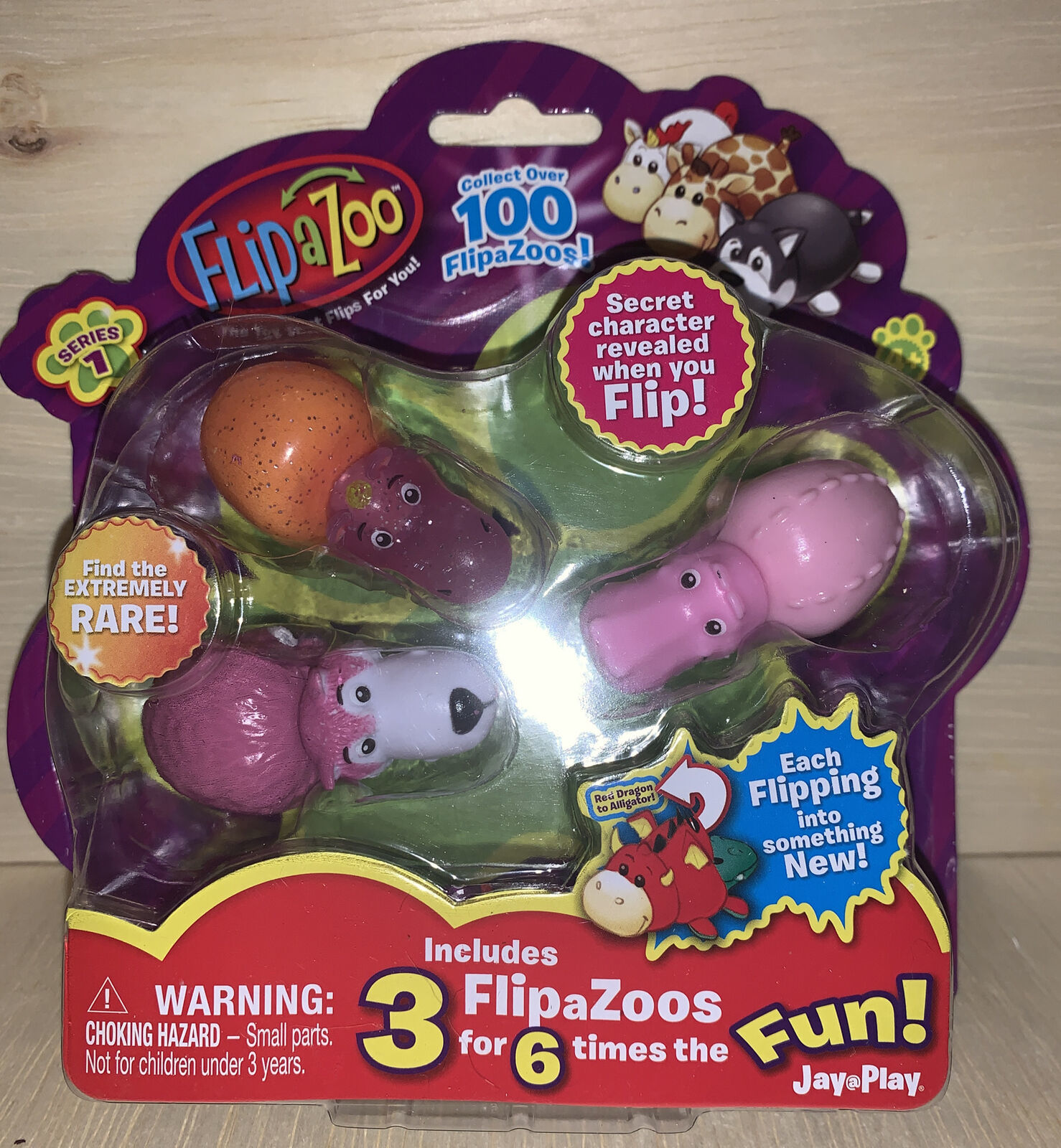 FlipaZoo 3 Pack Series 1 (as shown) Collectible Mini Figures JayPlay ...