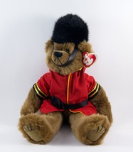 TY Malcom The Royal Guard Bear Plush 14&quot; British Guard Uniform Vintage 1993 - $10.99
