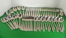Reed and Barton SILVER BLOSSOM Silverplate 1955 Flatware 56-pc Set with Utensils - $148.45