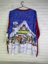VTG Disney Store House of Mickey Mouse Christmas Flannel Shirt Red Mens Size L - $99.00