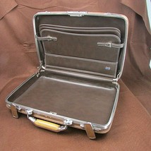 Vintage Escort American Tourister Briefcase Size Hard Shell Brown Luggage - $28.75