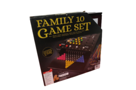 Family 10 Game Set In Covered Storage Case 10 Board Games By Cardinal  2017 New - $24.75