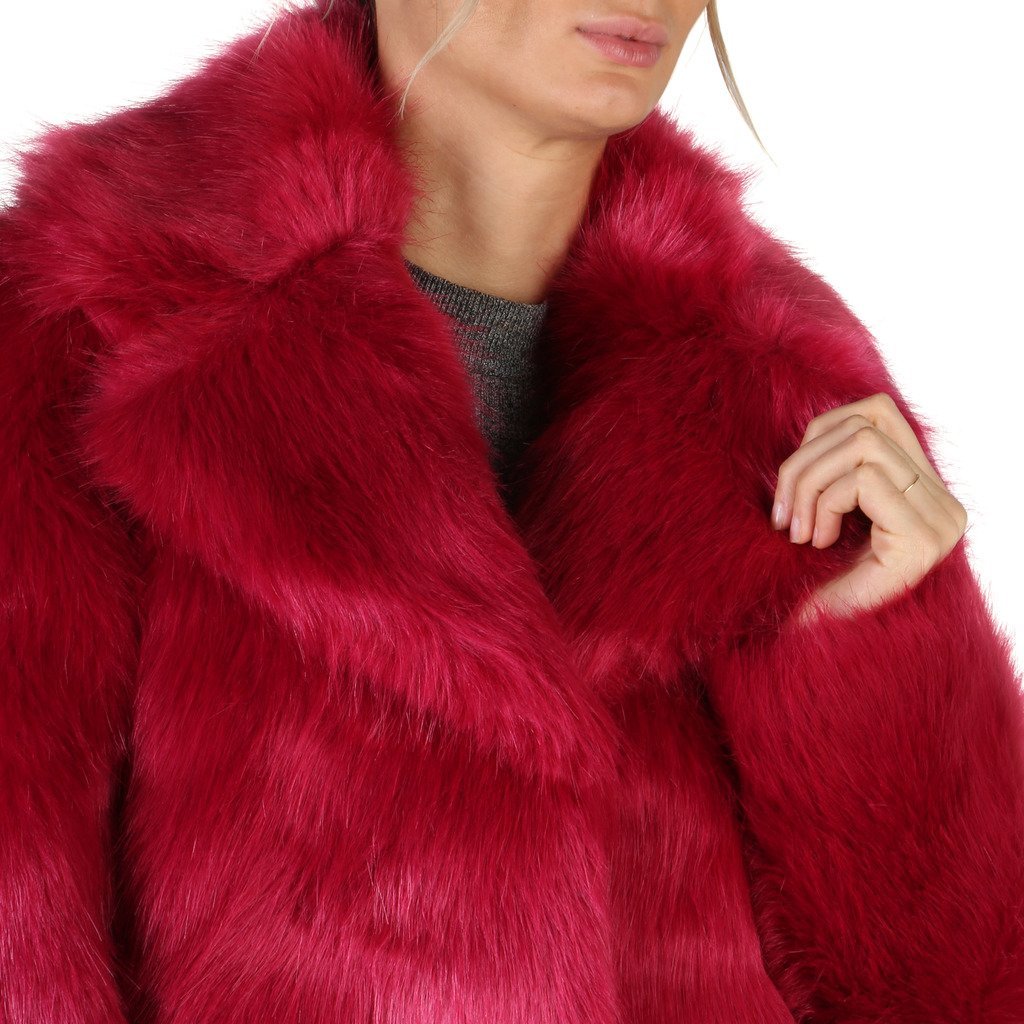 Guess - Pink Faux Fur Coat - Coats, Jackets & Vests
