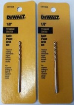DeWalt DW1308 1/8&quot; Titanium Coated Speed Tip Split Point Drill Bit 2PKS - $3.47