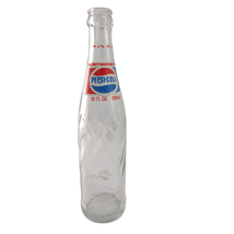 Vintage 1981 PEPSI-COLA 10oz Swirl Glass Money Back Soda Bottle 1980s Re... - $11.65