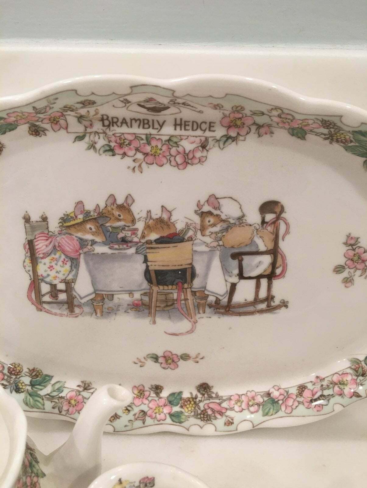 VTG Royal doulton BRAMBLY HEDGE TEA SERVICE TEA SET Porcelain JILL
