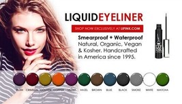 LIP INK Liquid Eye Liner Smearproof Waterproof Natural Organic Vegan Kosher - $25.00