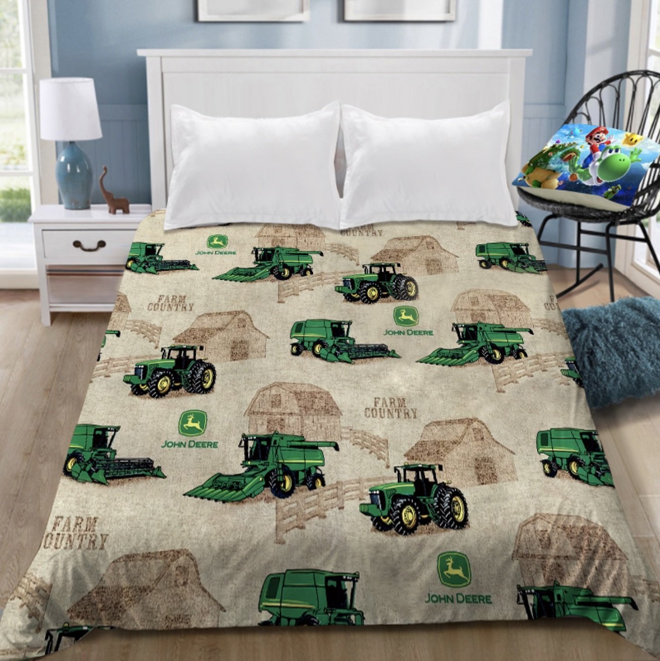 John Deere Bedding Sheet Flat Sheets Bed Sheet Bedding Linen Double ...