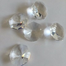 50pcs 26mm Crystal Prism Octagon Bead 2 Holes Wedding Garland Tree Light... - $27.10