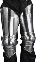 NauticalMart 14th - 15th Century Gothic Leg Armor - 16 Gauge Silver