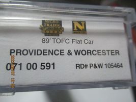 Micro-Trains # 07100591 Providence & Worcester 89' TOFC Flat Car N-Scale image 5