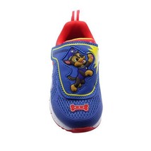Paw Patrol Toddler Boys Lighted Athletic Sneaker, Blue/Red Size 7 - $24.30