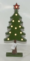 Midwest Gifts Ganz MX176211 Green metal Lighted Christmas Tree 16 Inches Tall image 2