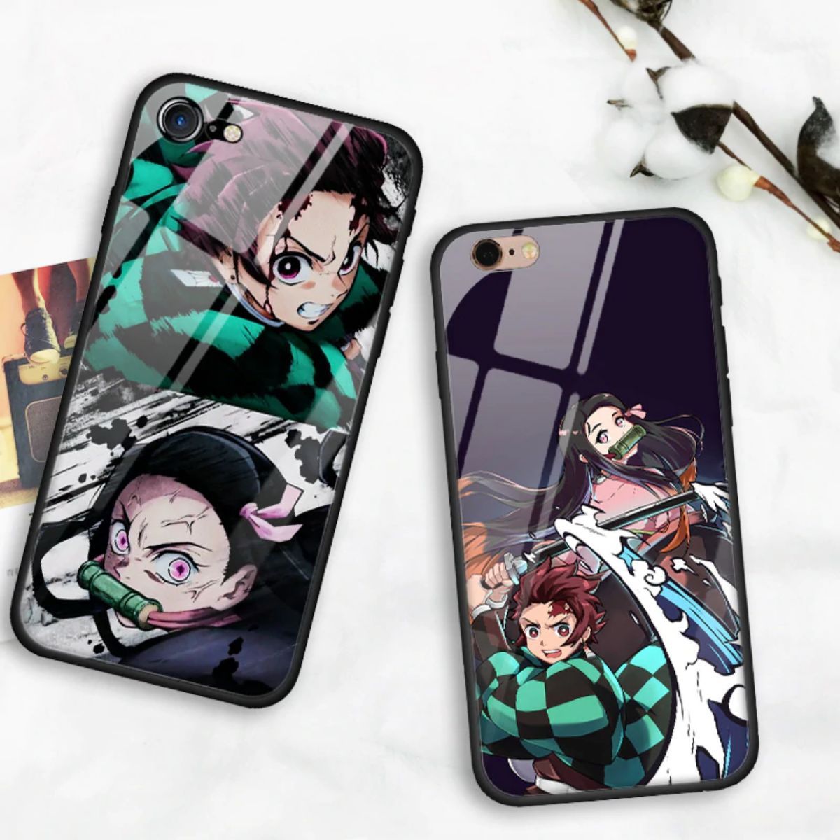 Demon Slayer Kimetsu No Yaiba Tempered Glass Case For iPhone 11 Pro Max
