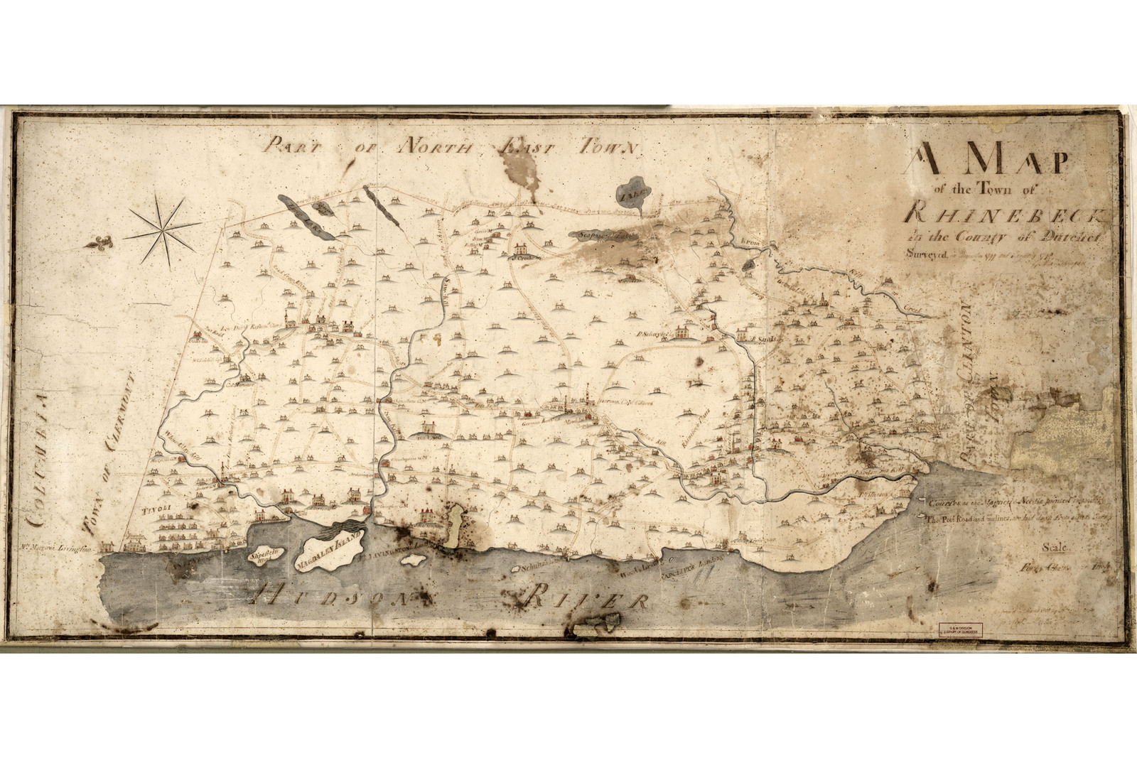 Map Of Rhinebeck New York Antique - Mapofrhinebecknewyorkantiquemap1798 Thumb
