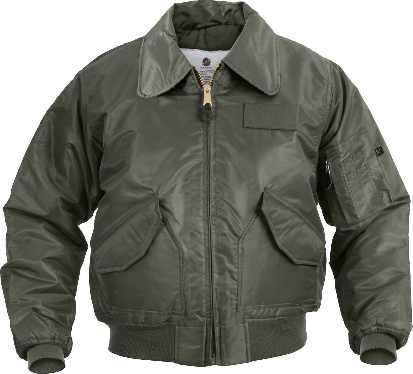 Sage Green Tactical US Air Force CWU-45P Cold Weather Flight Jacket ...