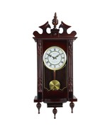 Bedford Clock Collection Classic 31 Inch Chiming Pendulum Wall Clock in ... - $182.58