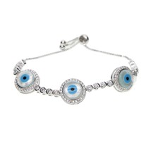 Luxury micro pave setting AAA multicolour stones turkish style  tennis bracelet  - $25.72