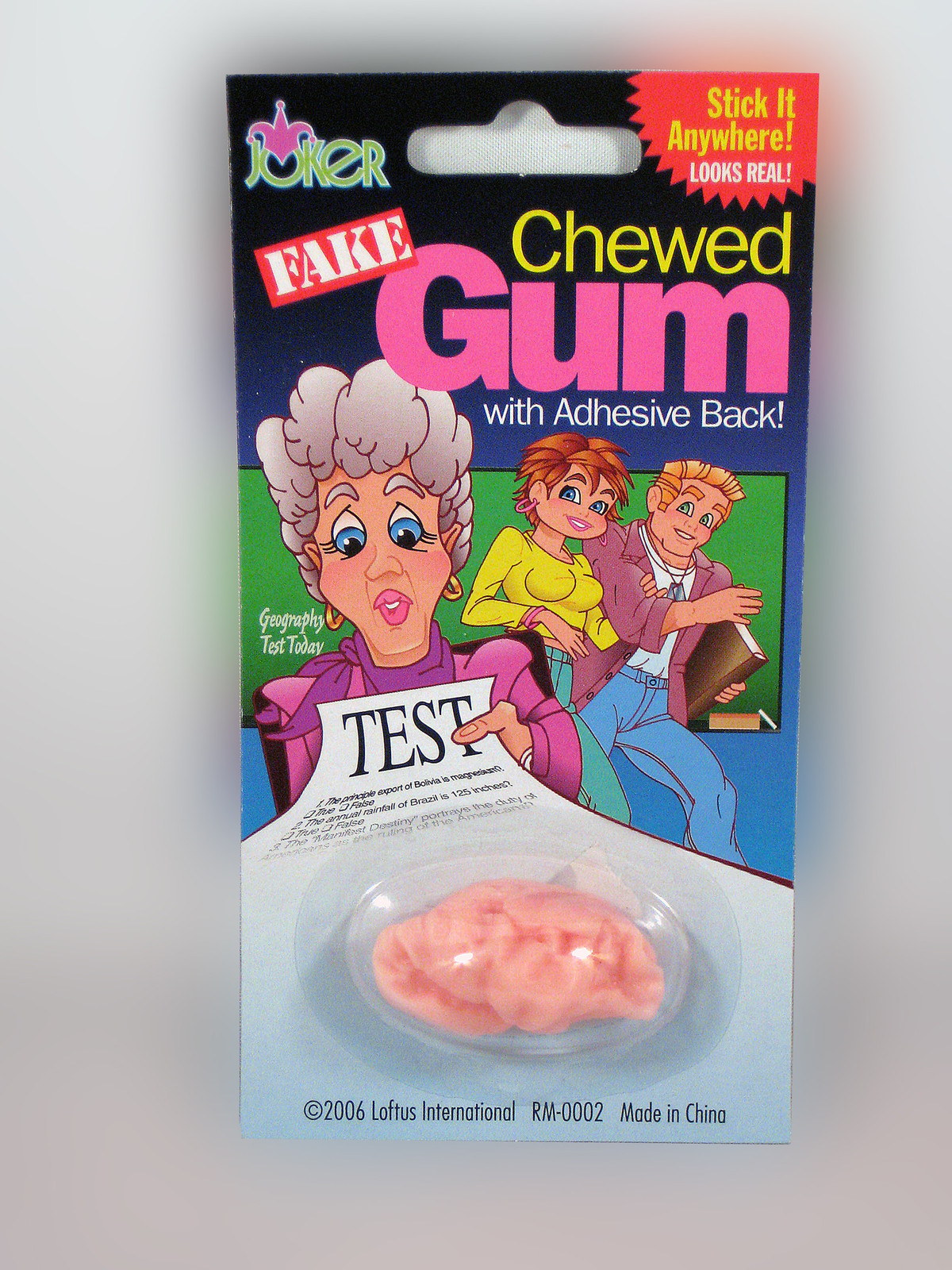 Fake Chewed Gum Joke Prank Gag Trick Reusable Scam Your Friends Gag