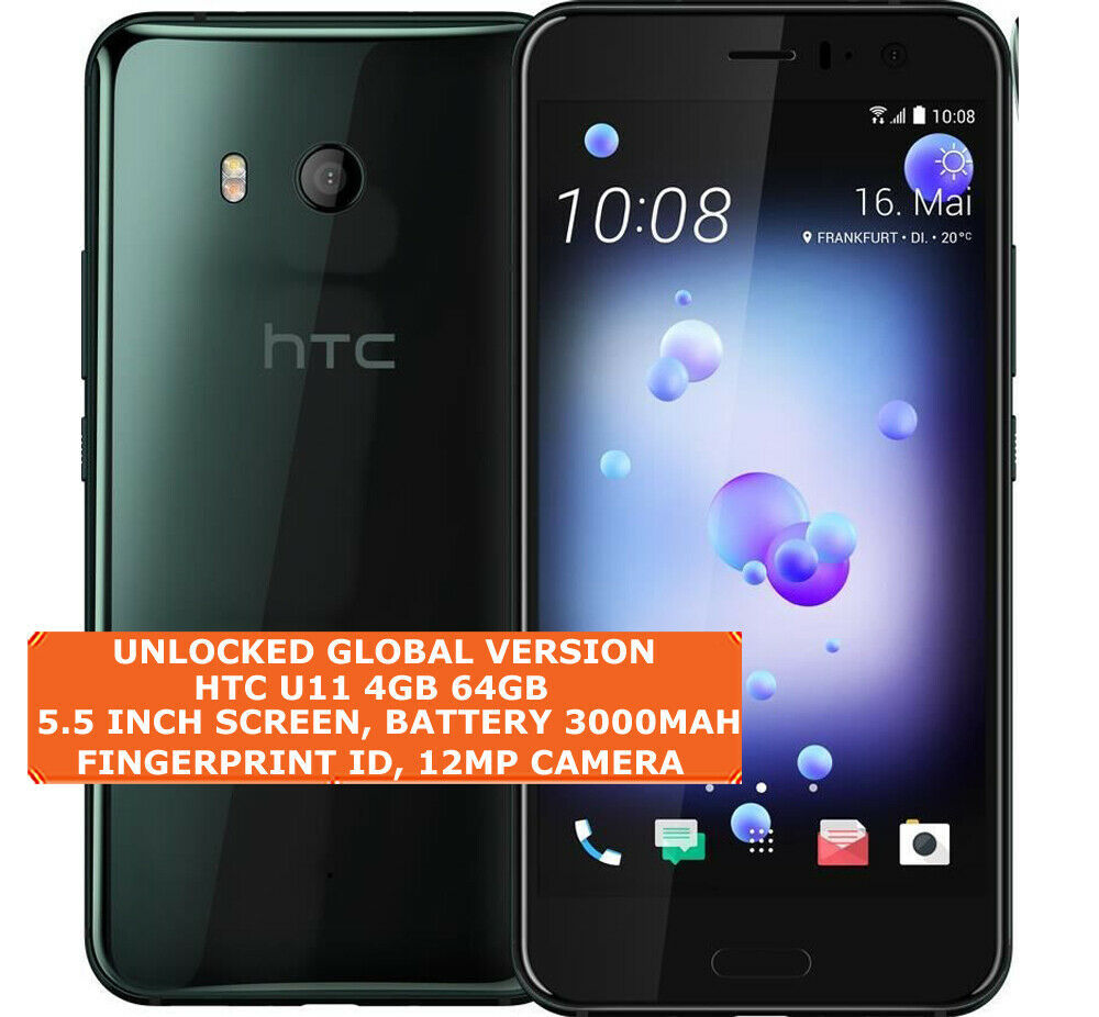 HTC u11 4gb 64gb octa-core 12mp Fingerprint Identification 5.5 Android 9.0 l...