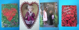 (4) Valentines Greeting Card Dolls 6" 1997 Nrfb Lot 2 - $28.71