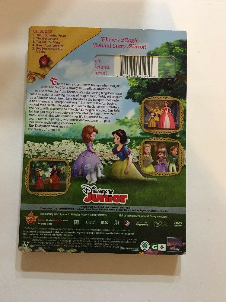 SOFIA THE FIRST:THE ENCHANTED FEAST(DVD 2014)RARE VINTAGE COLLECTIBLE ...