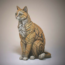 Edge Sculpture Sitting Cat Statue 15" High - Stunning Piece Tabby Cat Pet Feline image 3