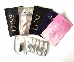 11 pcs Avon Sample Set Anew Platinum Vitale lipstick Incandessence Celebre Rebel - $10.99