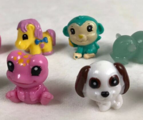 Squinkies Lot 9 Mixed Figures Dogs Pony Monkey Frog + More - Lot B - Other