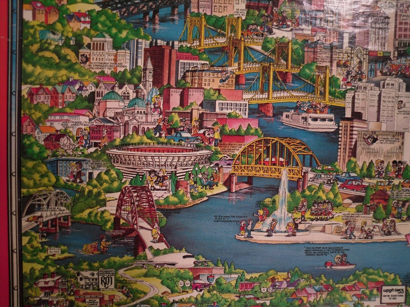 City of Pittsburgh Jigsaw Puzzle - Buffalo Games 1988 - Jigsaw