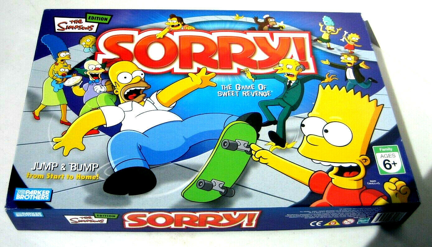 The Simpsons Edition Sorry Game Of Sweet And 16 Similar Items