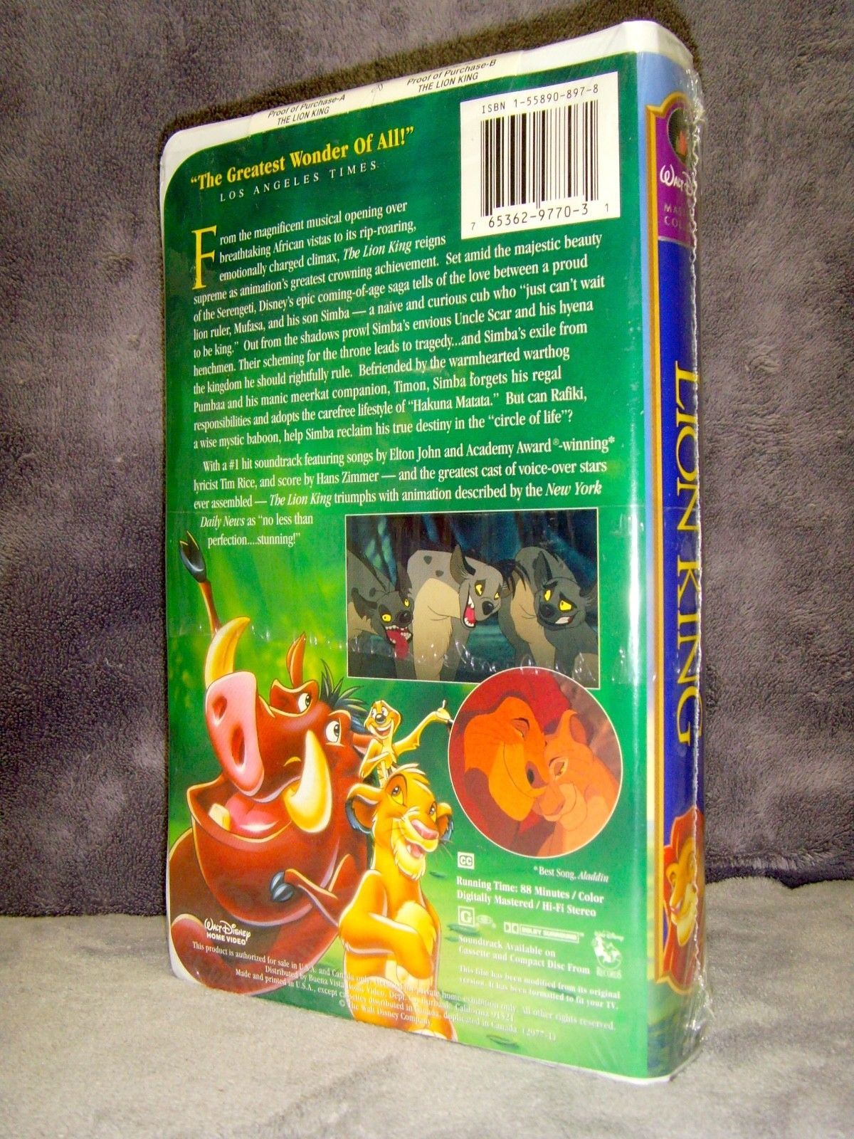 Walt Disney Disney Vhs Tapes Lion King Bambi Tarzan Fox En Etsy ...