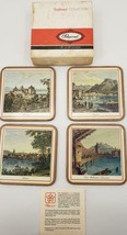 Vintage De Luxe Finish Coasters By Pimpernel Castles Set of 4 - $19.75