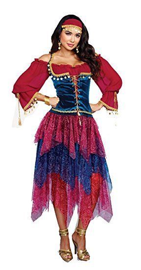 Dreamgirl Gitano Sfera di Cristallo Veggente Donne Adulte Costume ...