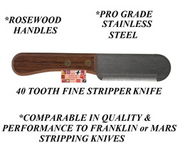FINE Coat Hand Stripper Carding DOG STRIPPING KNIFE*Compare To Franklin ... - $18.99