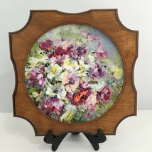 Royal Doulton &quot;Hahn Vidal Spring Harmony&quot; Wooden Framed Collector&#39;s Chin... - $78.68