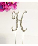 Rhinestone Cake Topper Letter H by Other - $14.07