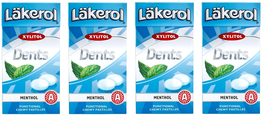Läkerol (Lakerol) Dents Menthol Swedish Xylitol Candies 36g 4 pack 5 oz - $14.88