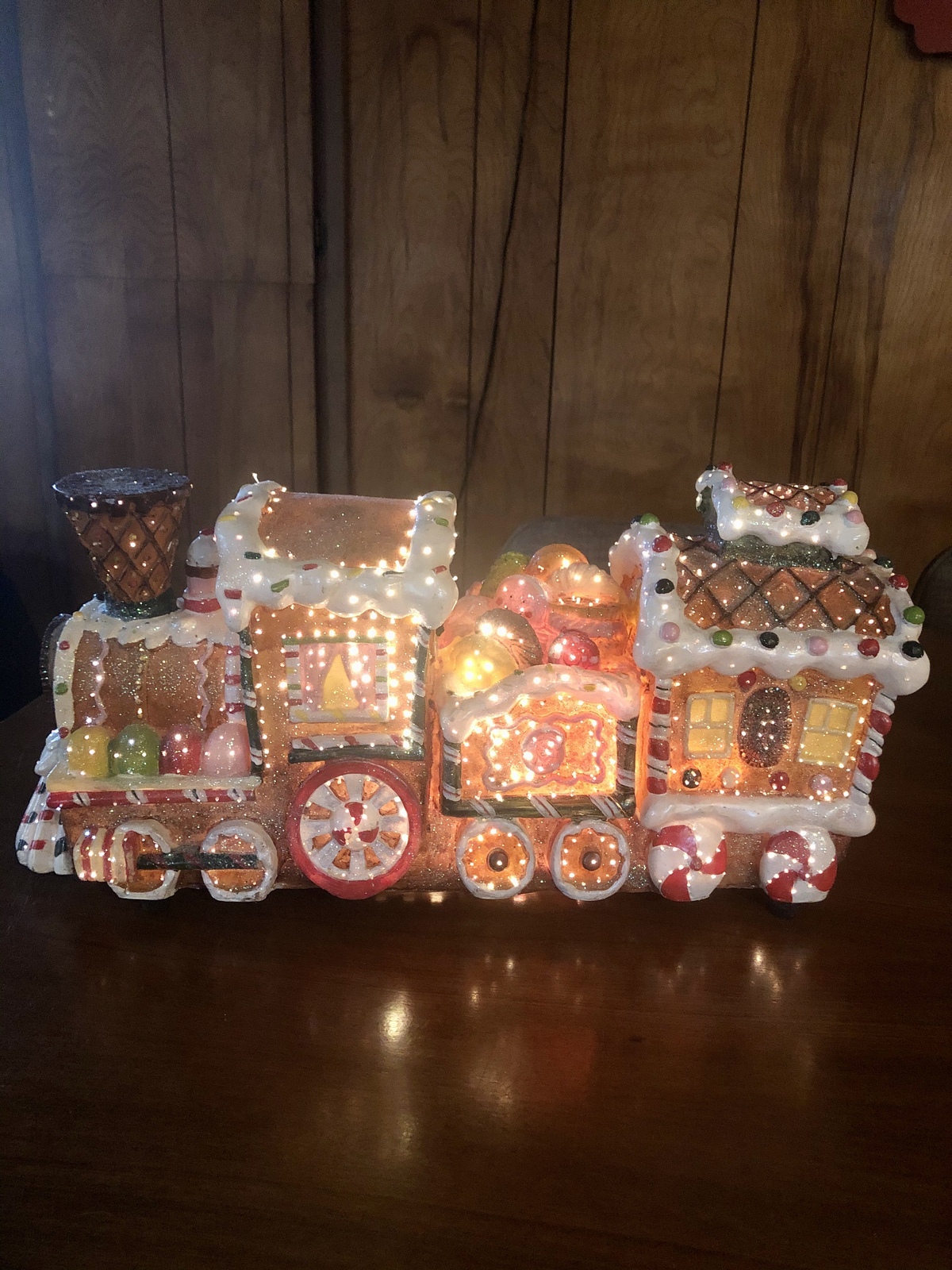 Fiber Optic Gingerbread Christmas Train - Other