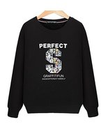 Gentle Meow Autumn And Winter Warm Sweater, Black Bottom And Multicolor ... - $31.37