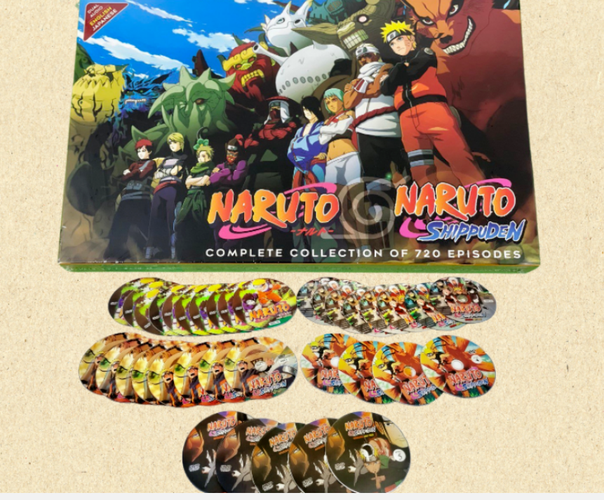 NARUTO SHIPPUDEN COMPLETE COLLECTION TV SERIES OF 720 EPISODES (DHL EXPRESS)