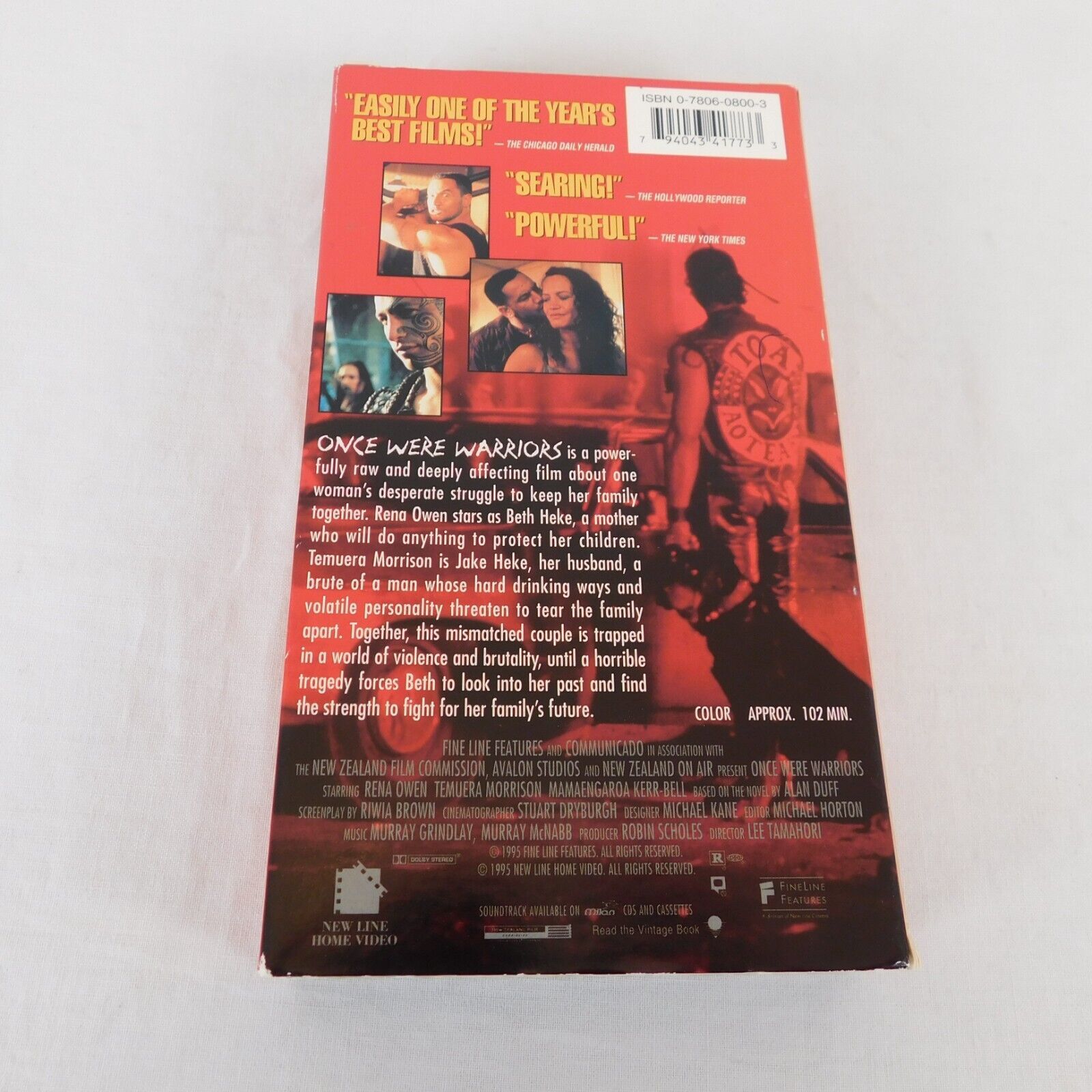 Once Were Warriors VHS 1995 Rena Owen Temuera Morrison Cliff Curtis New ...