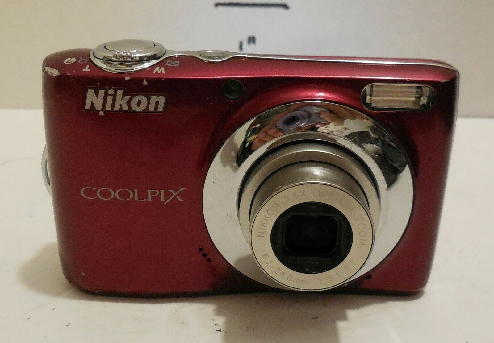 Nikon COOLPIX L22 12.0MP Digital Camera - Red 3.6x Optical Zoom - Digital Cameras